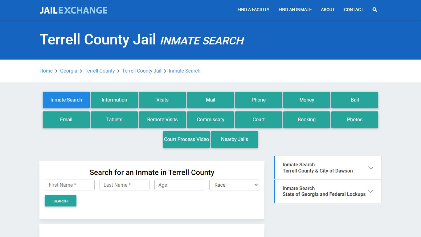 Terrell County Jail, GA Inmate Search: Roster & Mugshots